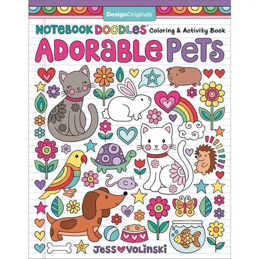 Coloring Book-Doodles Adorable Pets
