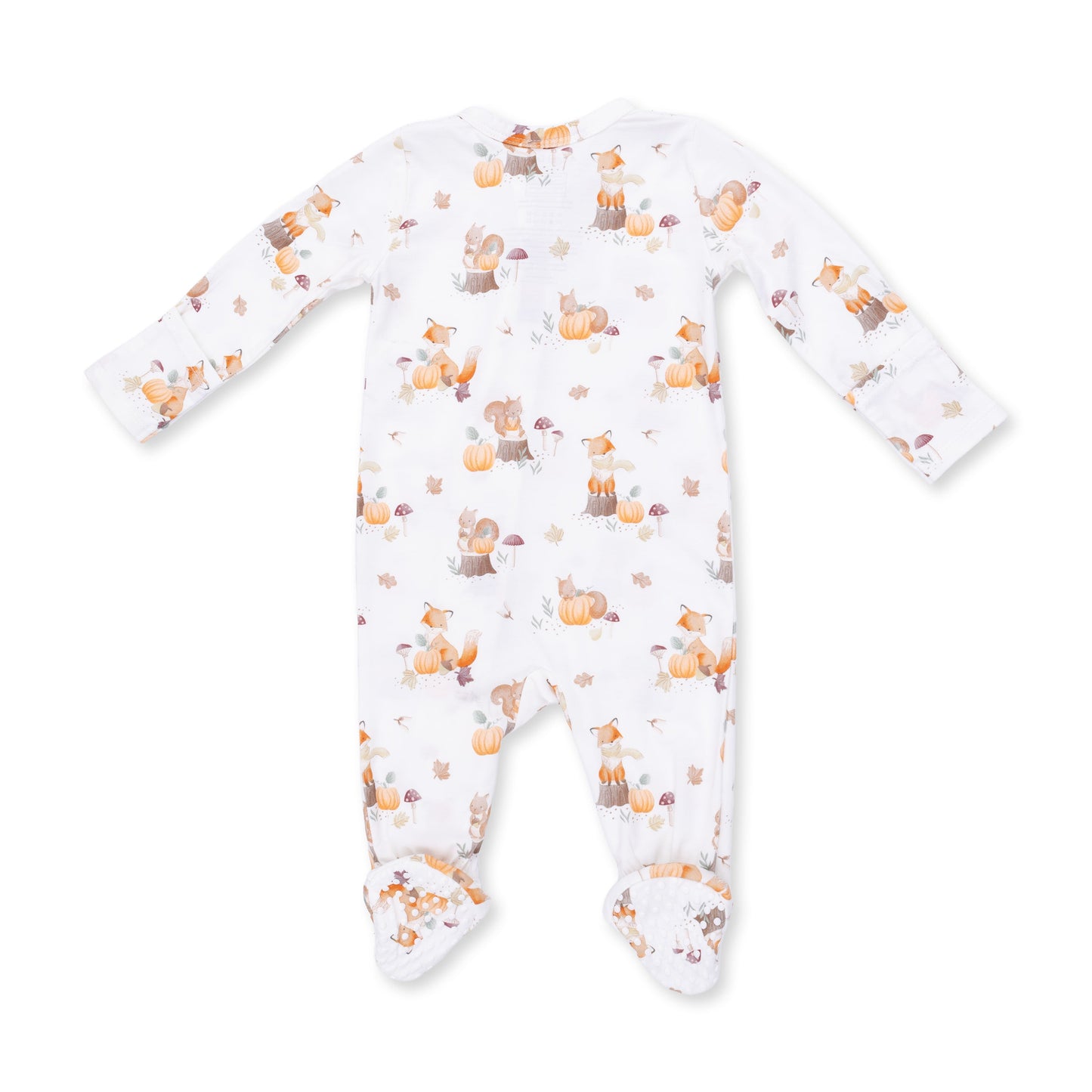 Woodlands and Pumpkins Zip Footie by Angel Dear, view 2