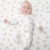 Explorer Puppy Blue Zip Footie by Angel Dear, lifestyle view