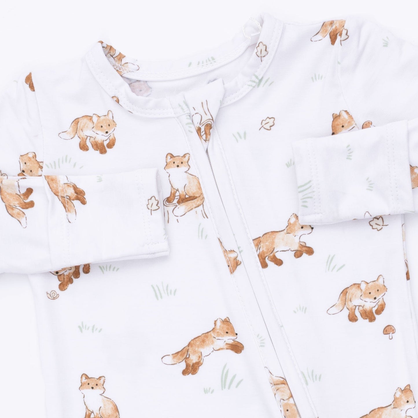 Little Fox Zip Footie by Angel Dear, view 3