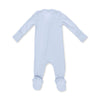 Sheer Blue Ribbed Zip Footie by Angel Dear, view 2