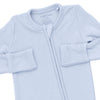 Sheer Blue Ribbed Zip Footie by Angel Dear, view 3