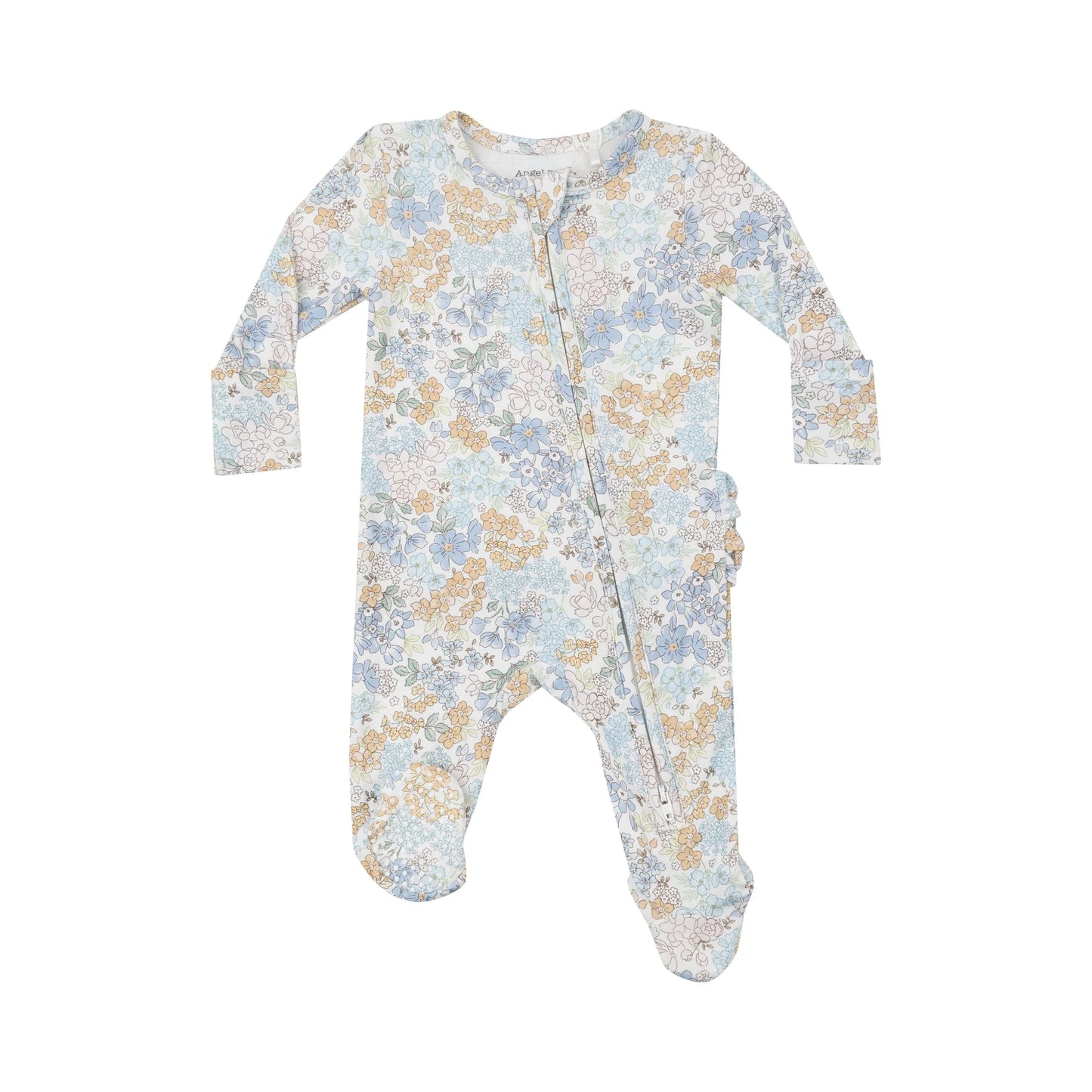 Ediths Floral Zip Footie