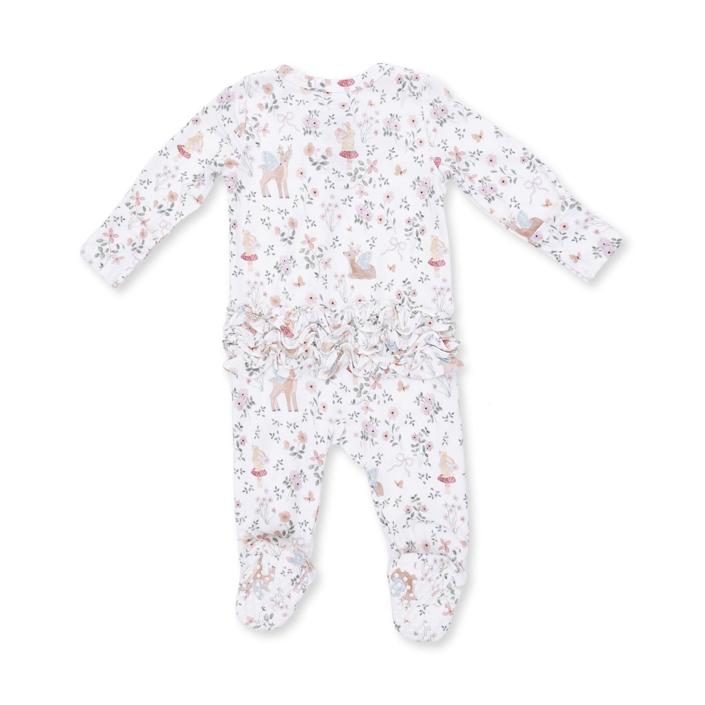 Enchanted Woodland Ruffle Zip Footie by Angel Dear, view 2