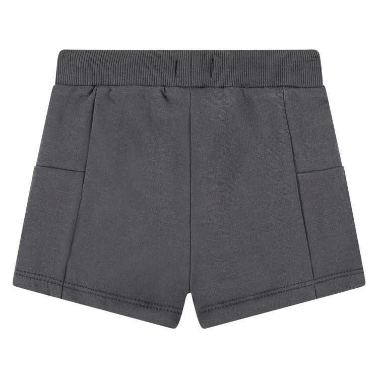 Dark Grey Drawstring Shorts