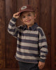 Sage Stripe Rugby Polo