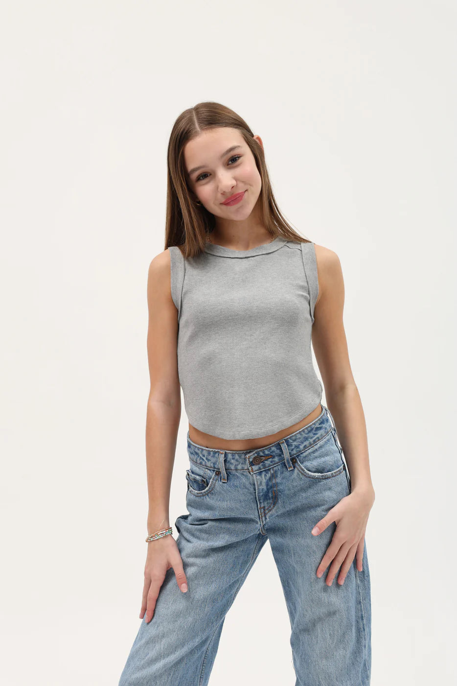 Light Gray Seam Exposed Tank