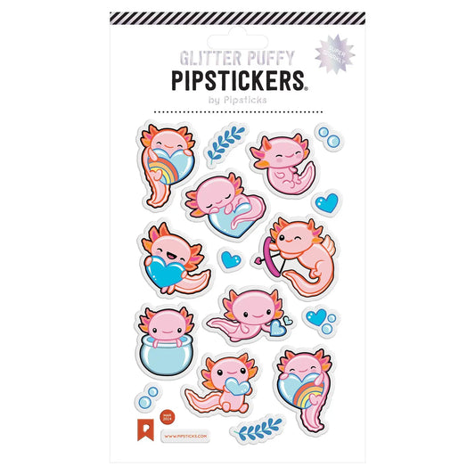 Puffy Axolotl Sticker Sheet