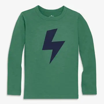 Green with Navy Bolt Tee