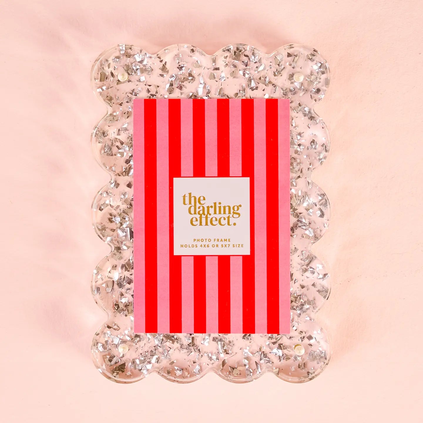 Silver Glitter Acrylic Frame