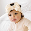 Ivory Satin Bow Headband