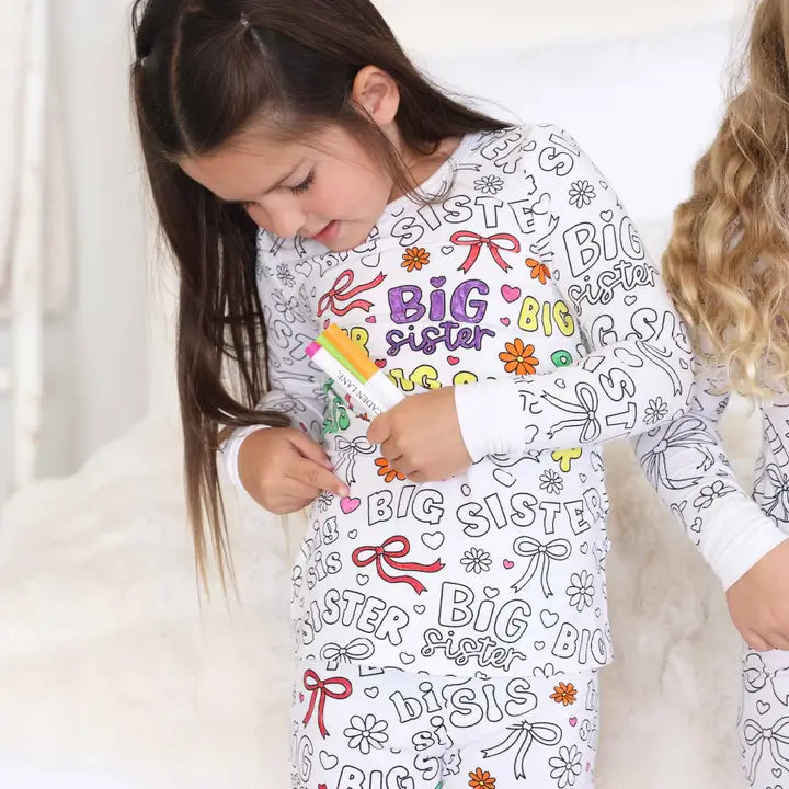 Big Sis Colorable Pajamas