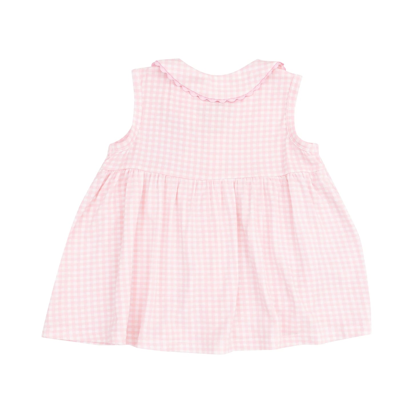 Pink Gingham Dress Set