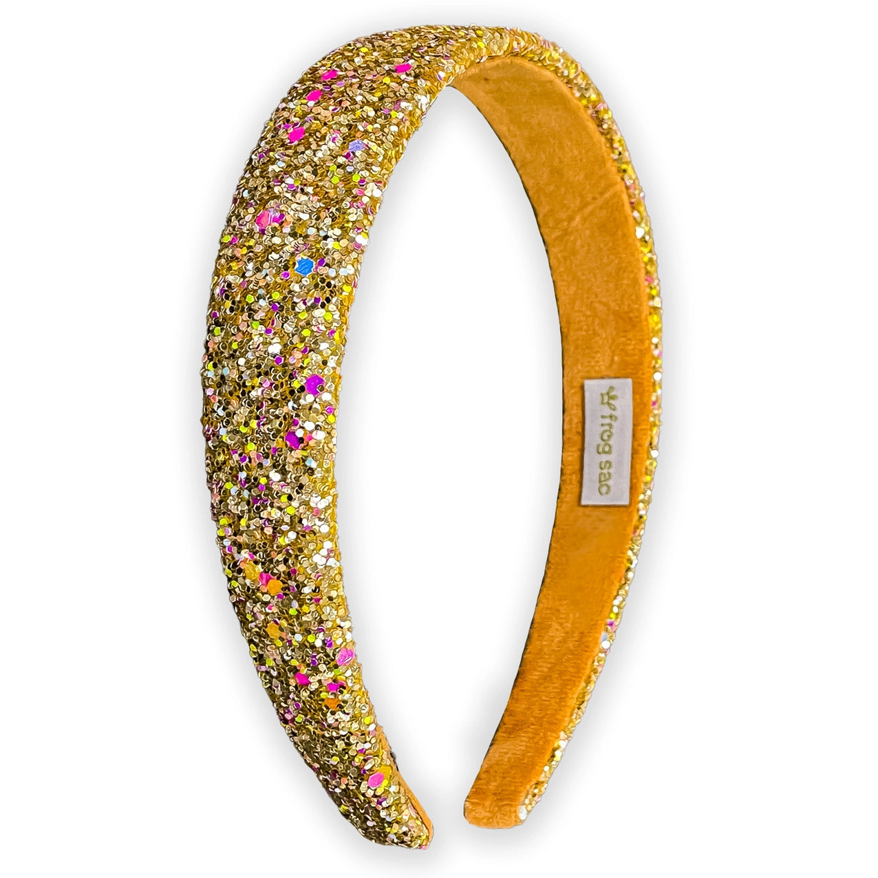 Gold Tapered Chunky Glitter Headband