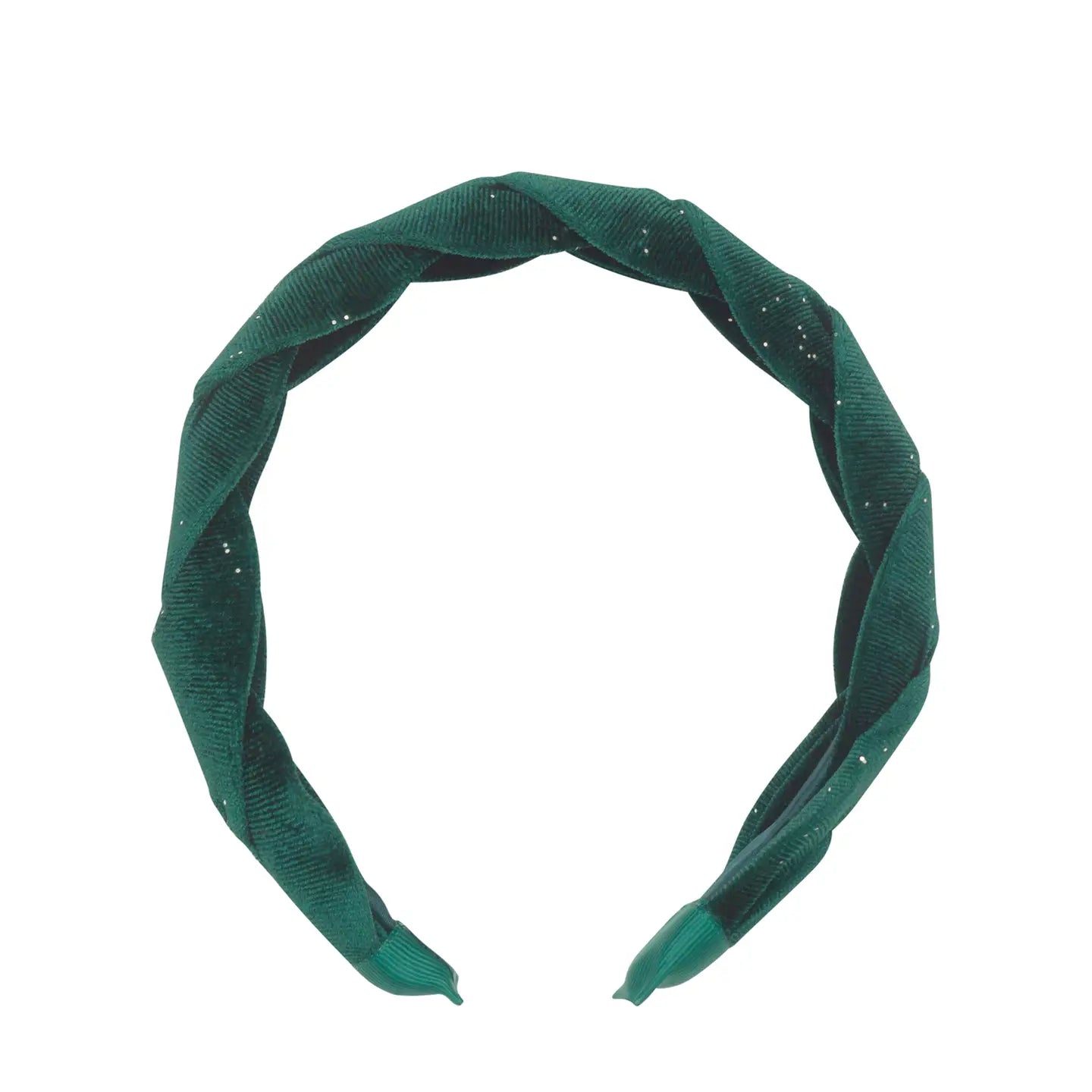 Evergreen Velvet Twisted Headband