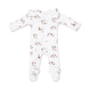 Puppy Pink Zip Footie