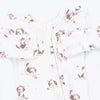 Puppy Pink Zip Footie