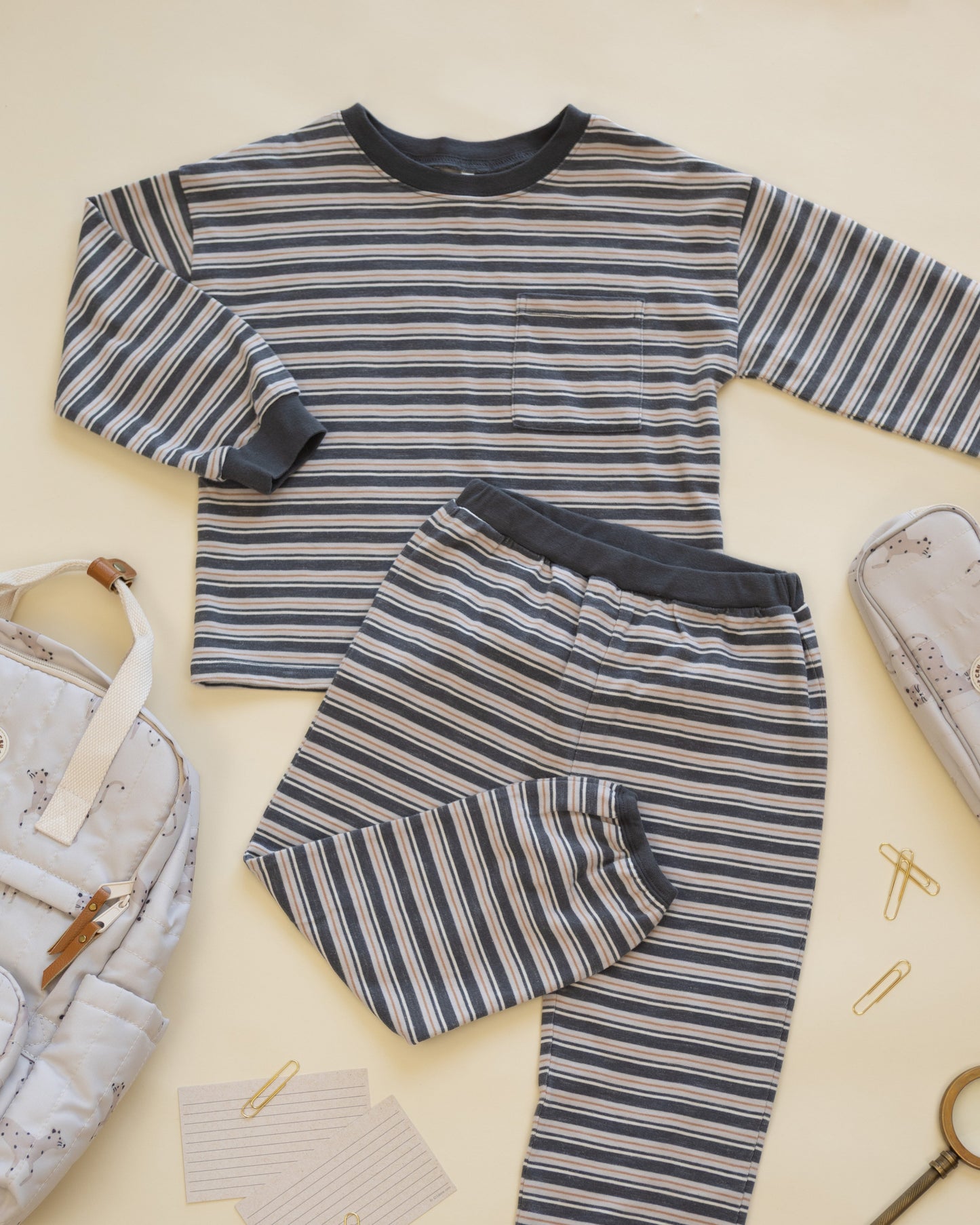 Relaxed Set Blue Stripe