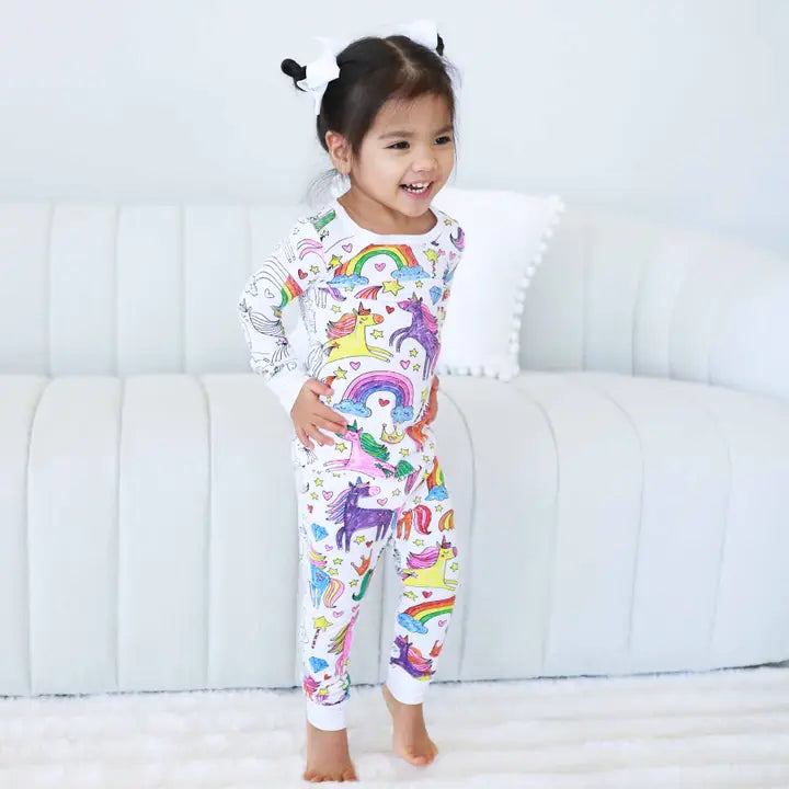 Unicorns Colorable Pajamas