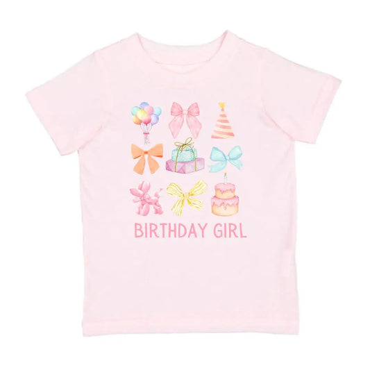 Pink Party Birthday Girl Tee