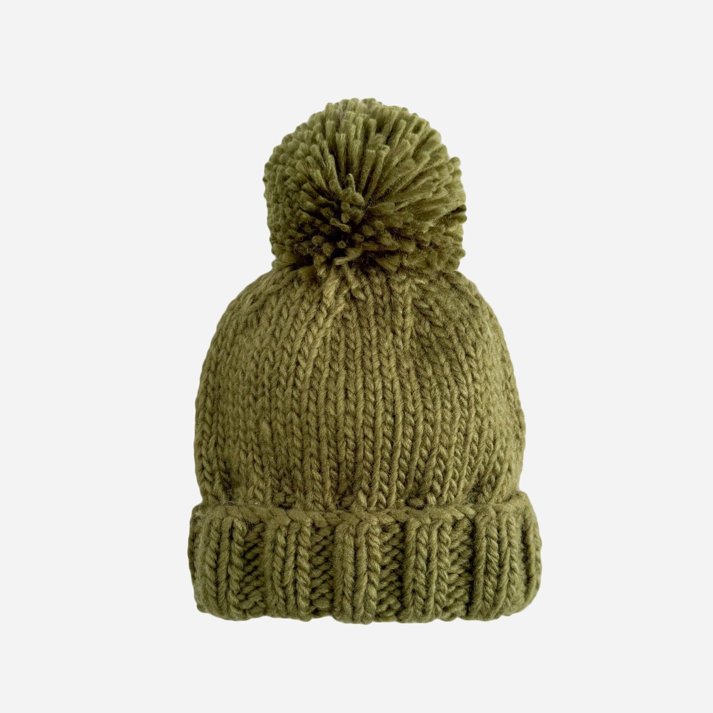 Moss Pom Beanie Hat