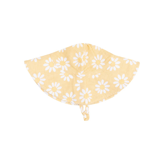 Yellow Daisy Muslin Sunhat