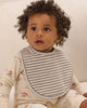 2 pk Bibs: Laurel Stripe & Turkey