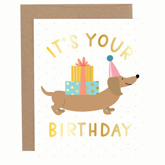 Dachshund Birthday Card