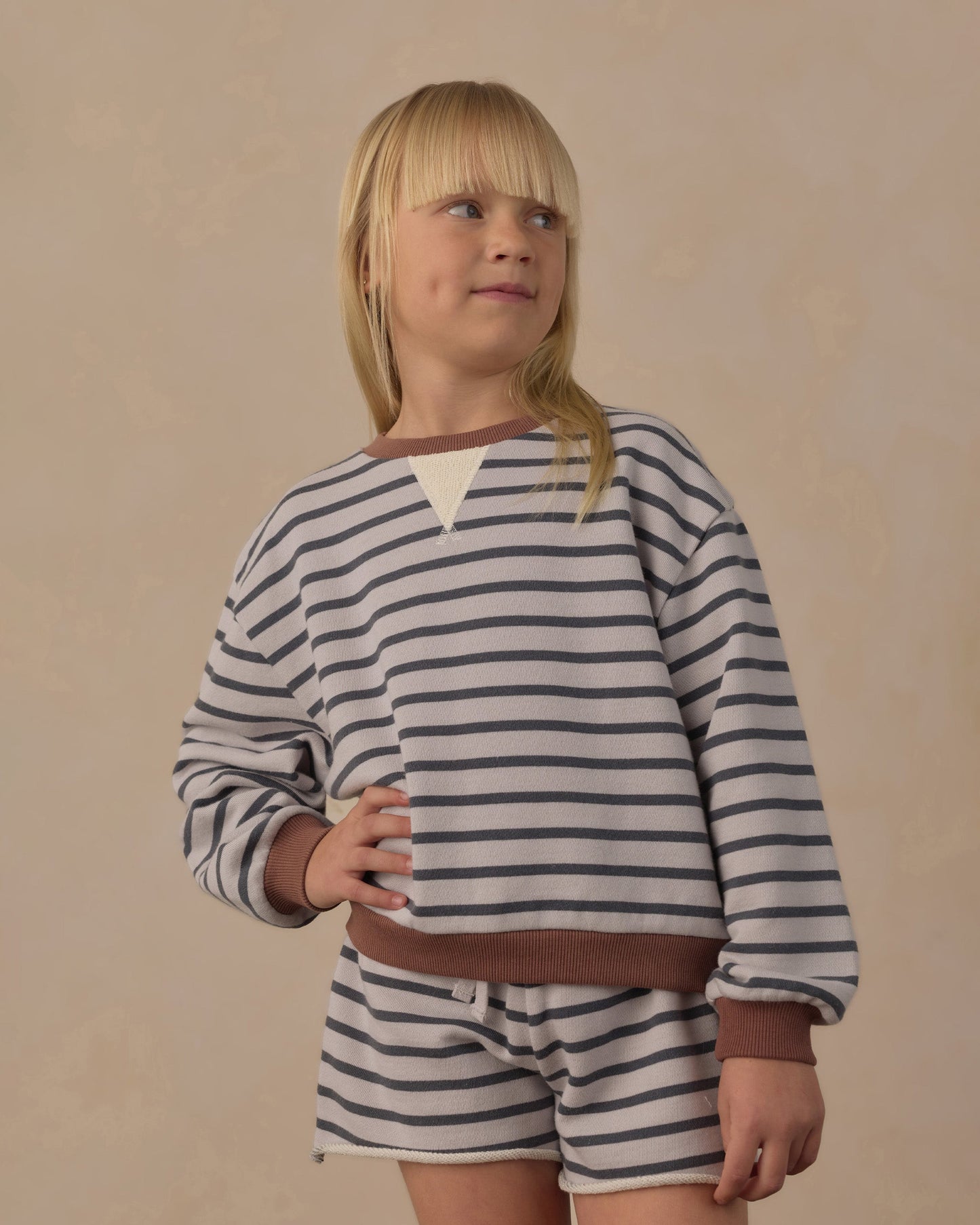 Sweat Short Midnight Stripe