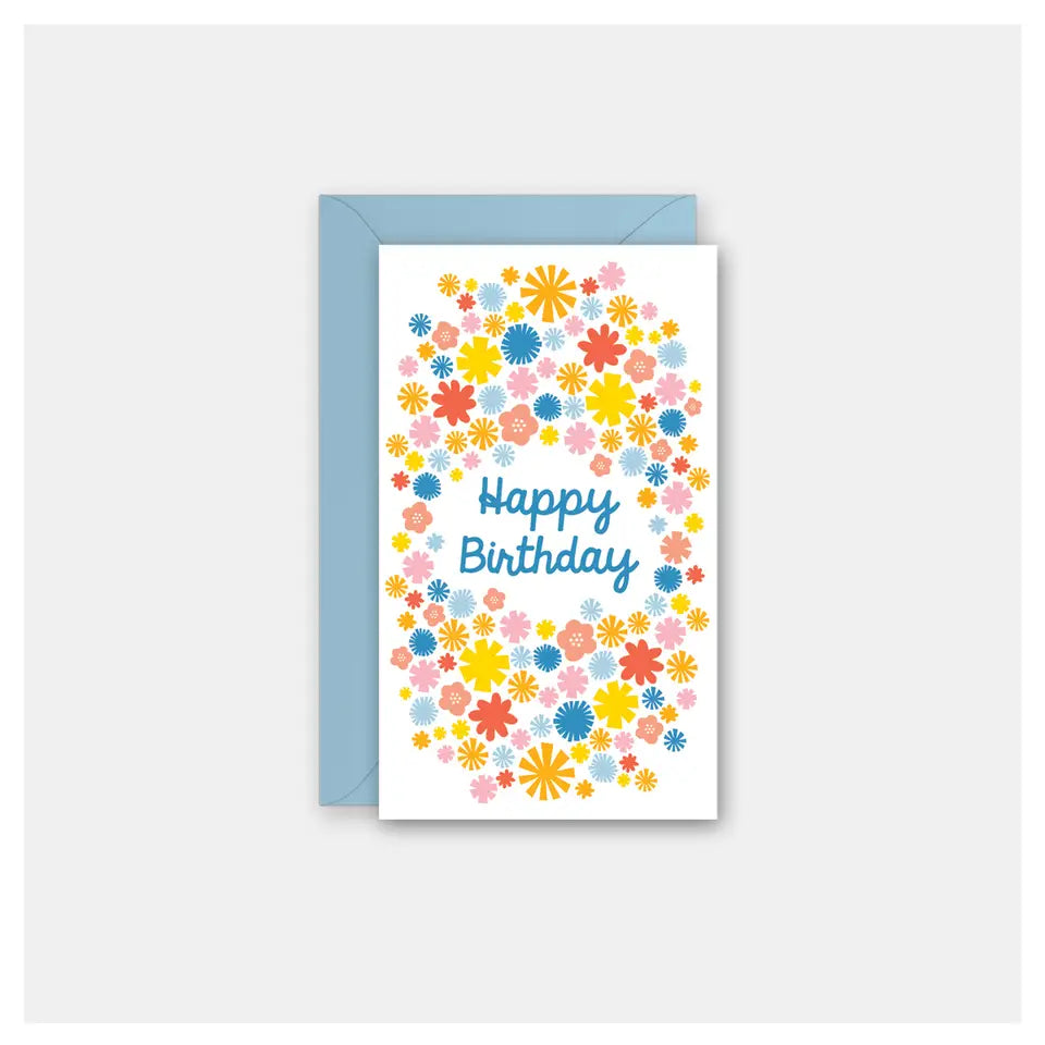 Mini Floral Bday Card