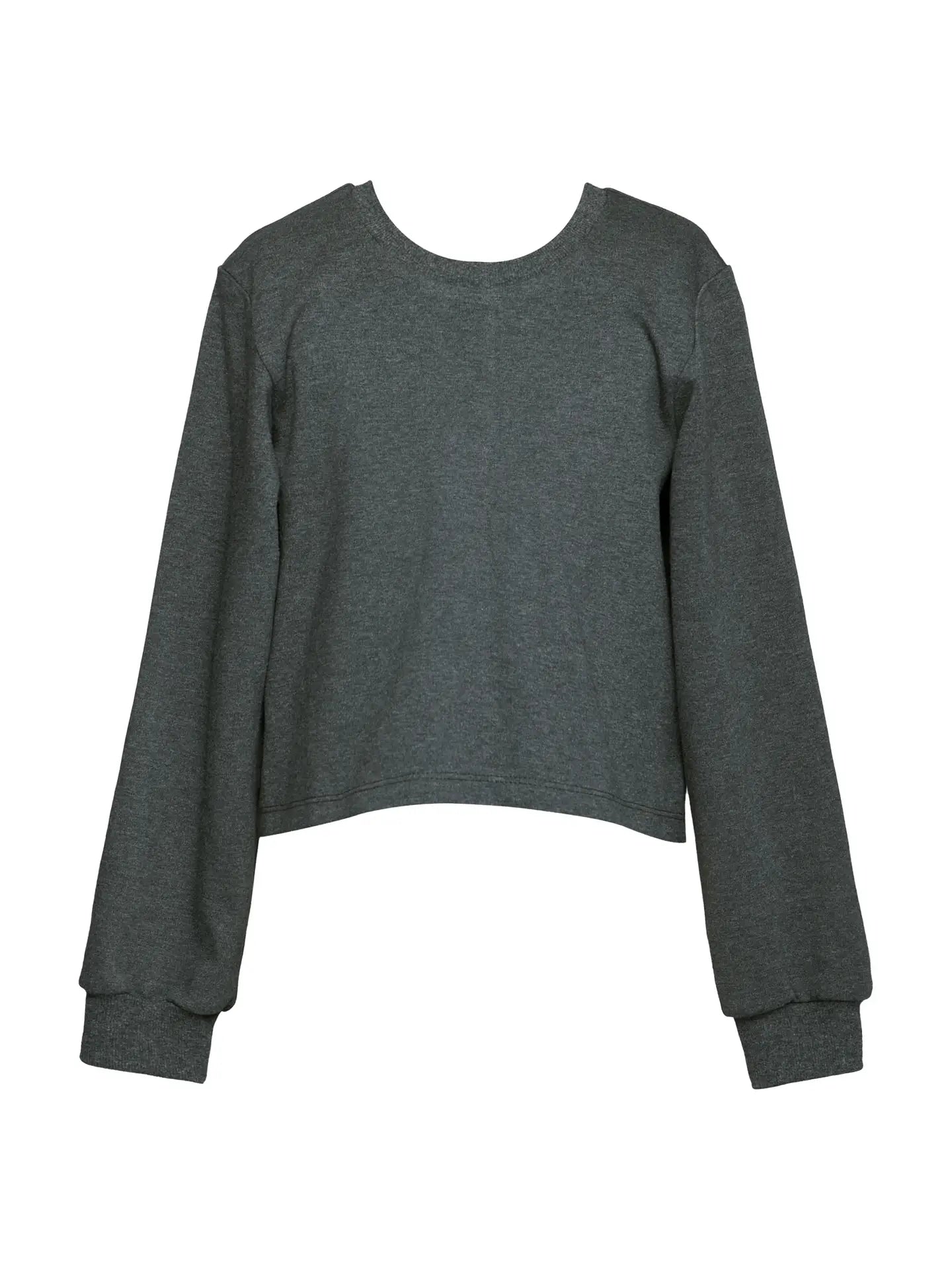 Back Slit Sequin Bow Sweatshirt