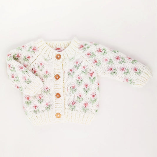 Bitty Blooms Knit Cardigan