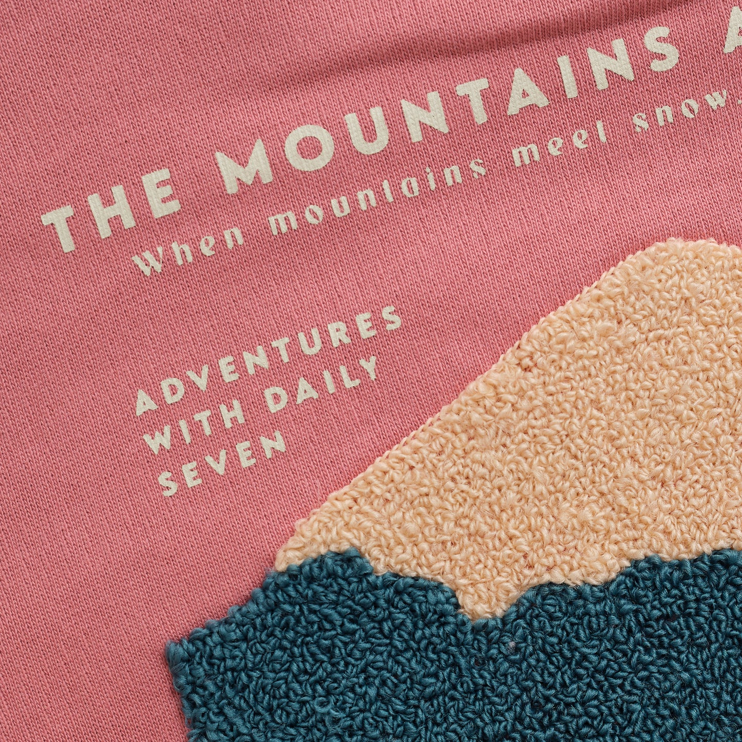 Pink Mountains Calling Hoodie