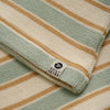 Aqua Mustard Stripe Top