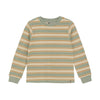 Aqua Mustard Stripe Top