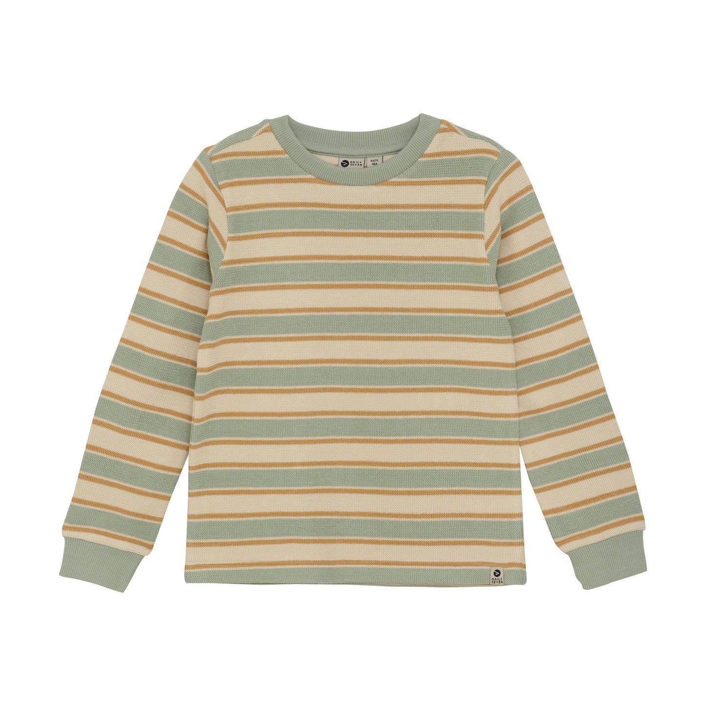 Aqua Mustard Stripe Top