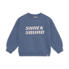 Snack Squad Sweatshirt in Ash Blue, front view