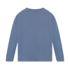 Busy Snacking Tee in Ash Blue, back view