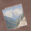 Brown Mountain Sweatshirt in Almond Brown, flat lay