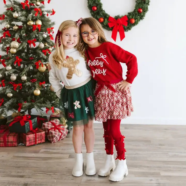 Gingerbread Sequin Sweatshirt
