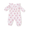 Rosette Dot Ruffle Romper