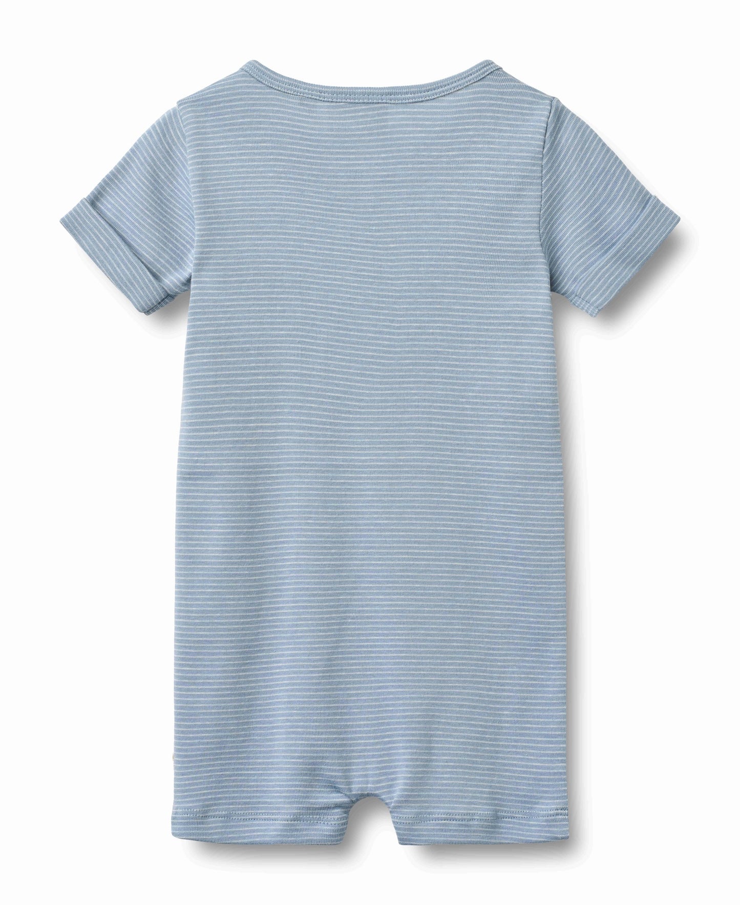 Faded Blue Stripe Romper