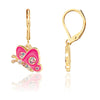 Crystal Butterfly Dangle Earrings