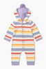 Pastel Stripe Hooded Romper