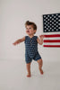 Navy Stars Tank Romper