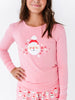 Pink Santa Pajama Top