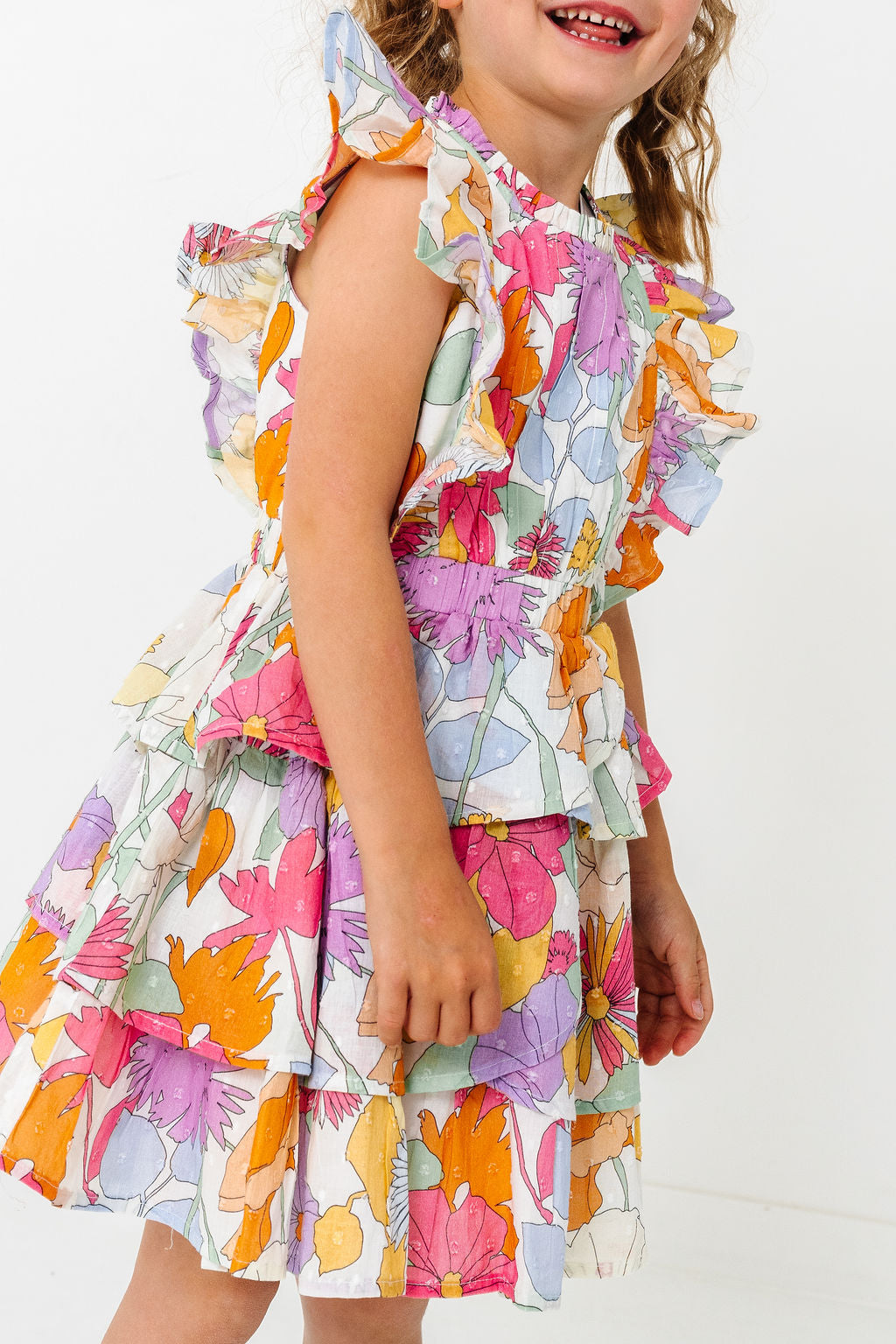 Floral Ruffle Rebecca Dress