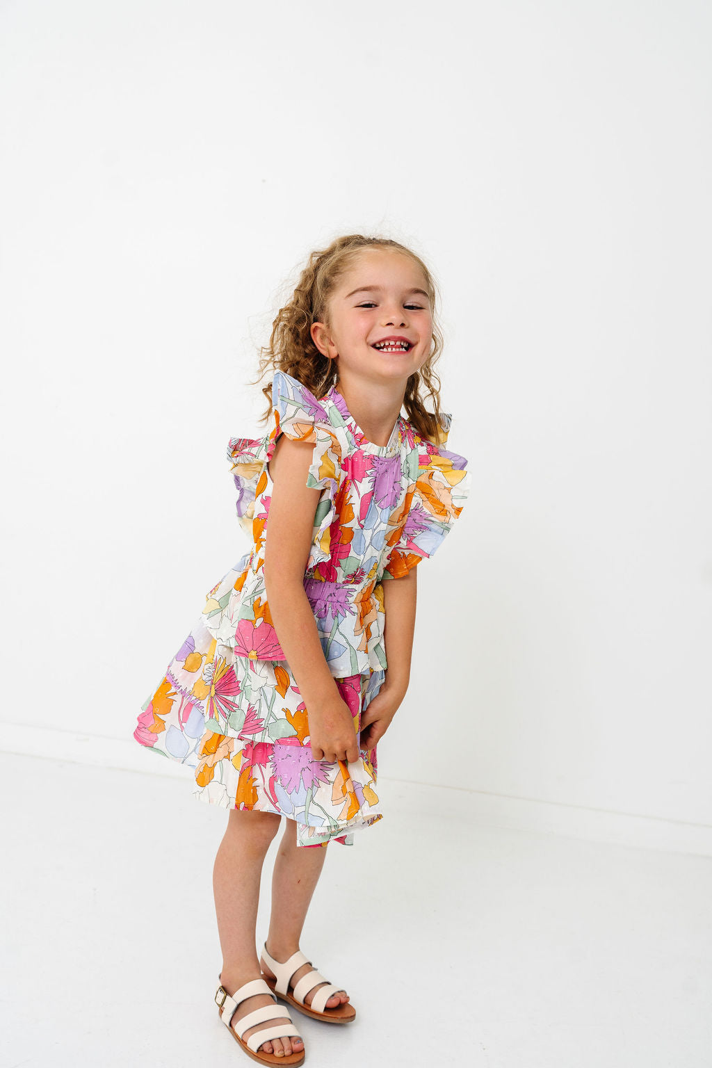 Floral Ruffle Rebecca Dress