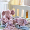 Soft musical elephant plush with soothing wind-up melody