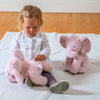 Soft musical elephant plush with soothing wind-up melody